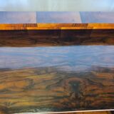 Art deco dining room sideboard in briar with upstand, 1940s