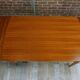 Teak dining table design by Johannes Andersen for Samcom 60s