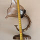Old wall lamp with glass tulip