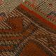 3x11 Terracotta Vintage Runner Rug For Kitchen, 88x344 Cm