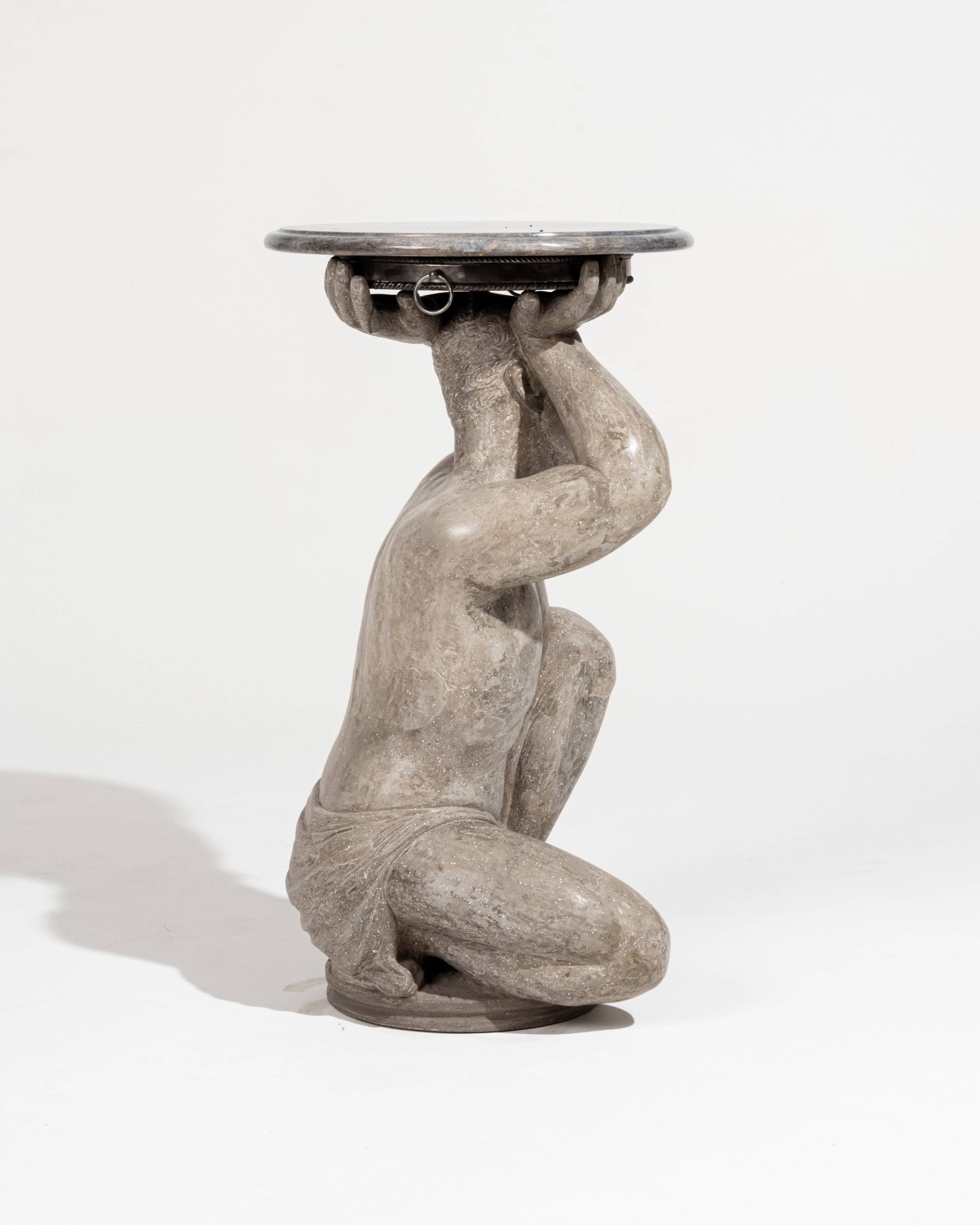 "Kneeling Strength" Pedestal Table