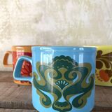 Set of 3 Mugs Staffordshire Potteries Ltd. - Vintage 70s style