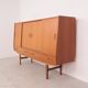 Teak highboard with sliding doors from Westergaard, 1960s