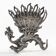 Fruit knife stand, Art Nouveau, silver-plated brass, Fraget, Poland, 19th century
