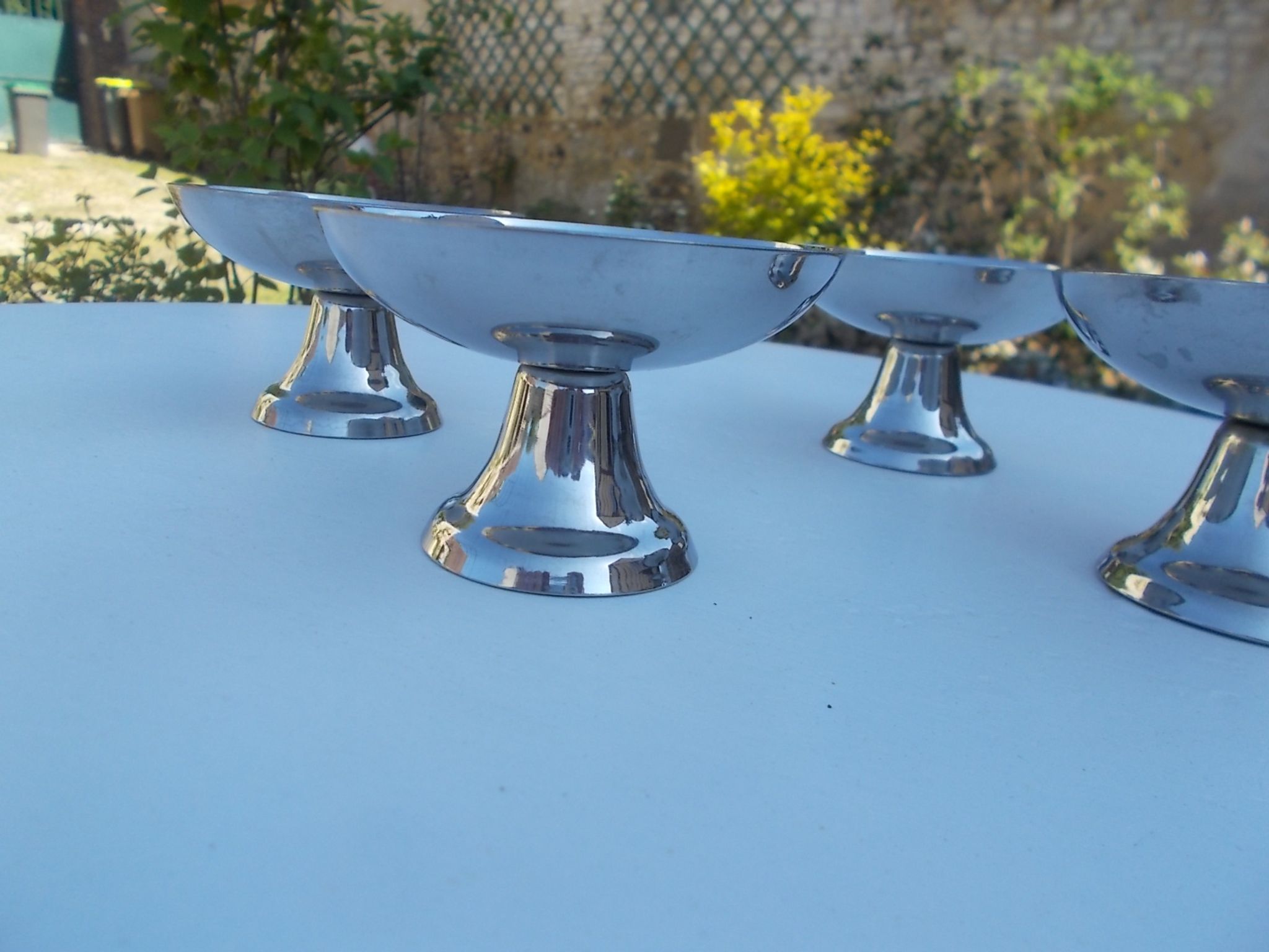 Ensemble de 4 coupes à glace en inox