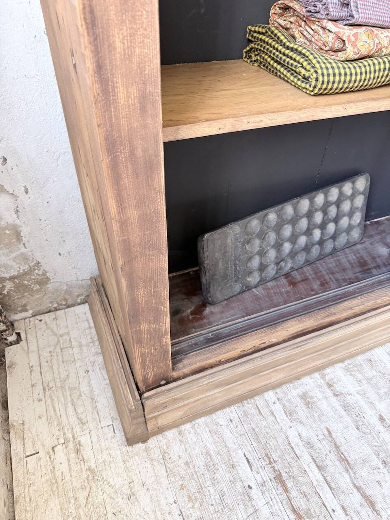 XXL industrial sideboard with glass doors