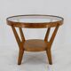 1960s Karel Kozelka & Antonin Kropacek Oak & Glass Coffee Table for Interier Prah