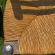 Pair of Georges Robert straw chairs