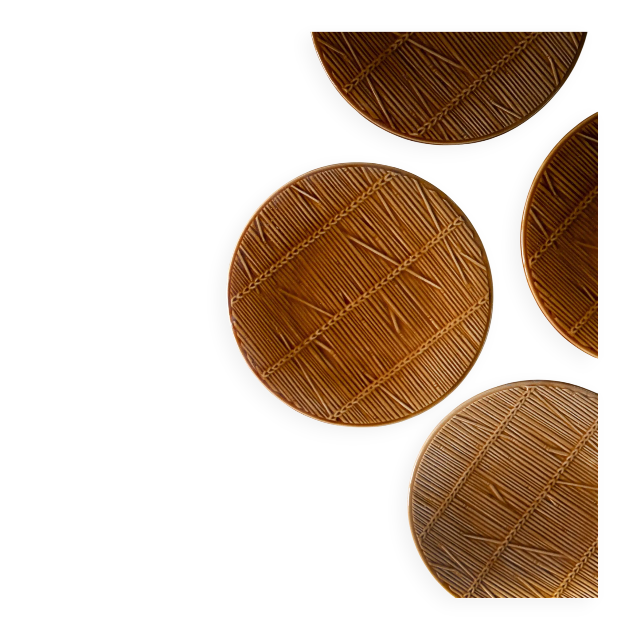 Set of 10 dessert plates "Wheat"