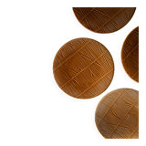 Set of 10 dessert plates "Wheat"