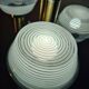 space age salon lamp, lumina UFO, 1970s to 80s chrome steel, rare model,