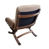 Set of 2 vintage westnofa style club armchairs