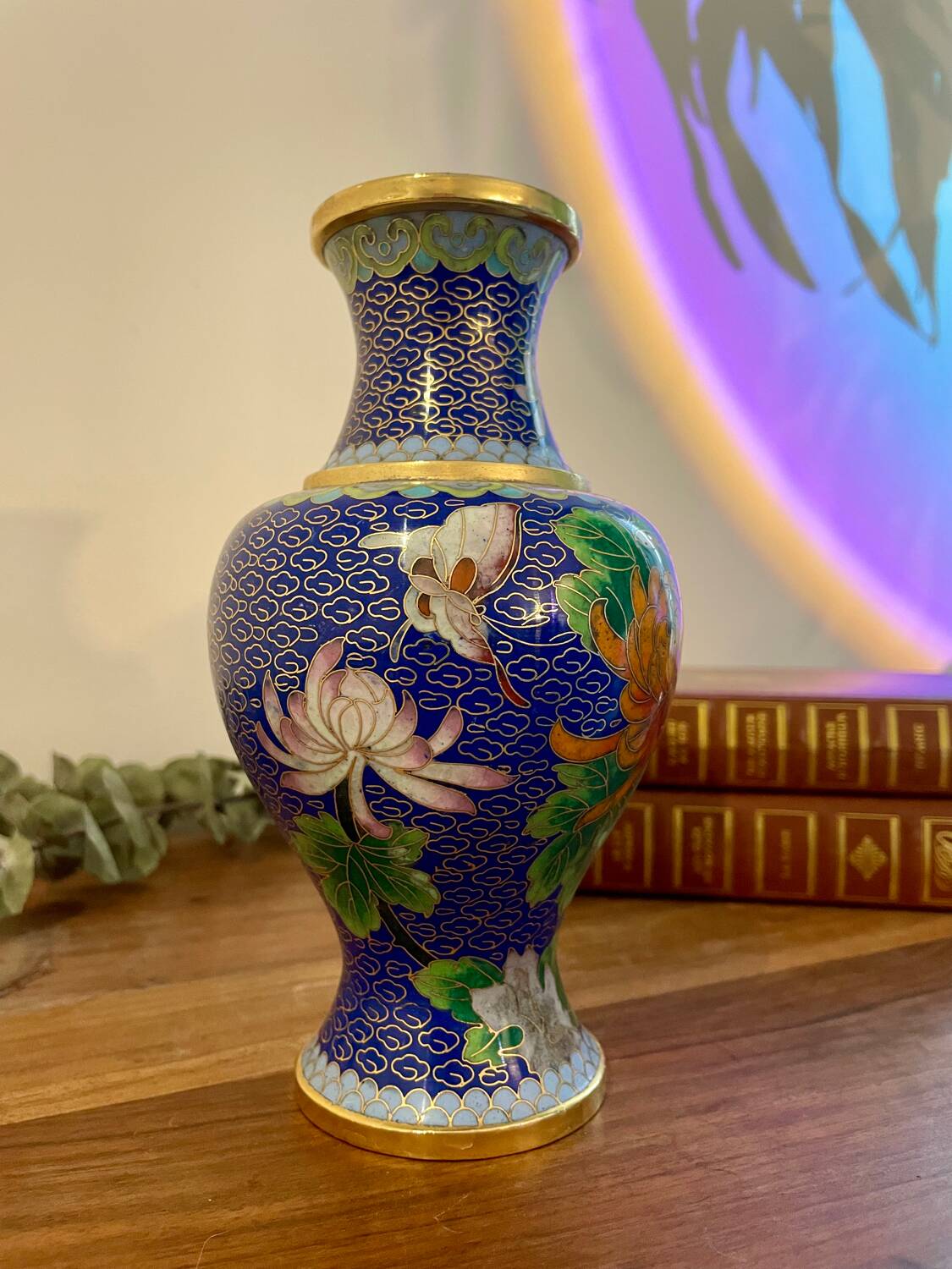 Chinese cloisonné vase