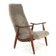 Mid century modern Armchair brown doodle (1) - total restoration - unique