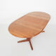 Teak oval extendable dining table by Korup Stolefabrik