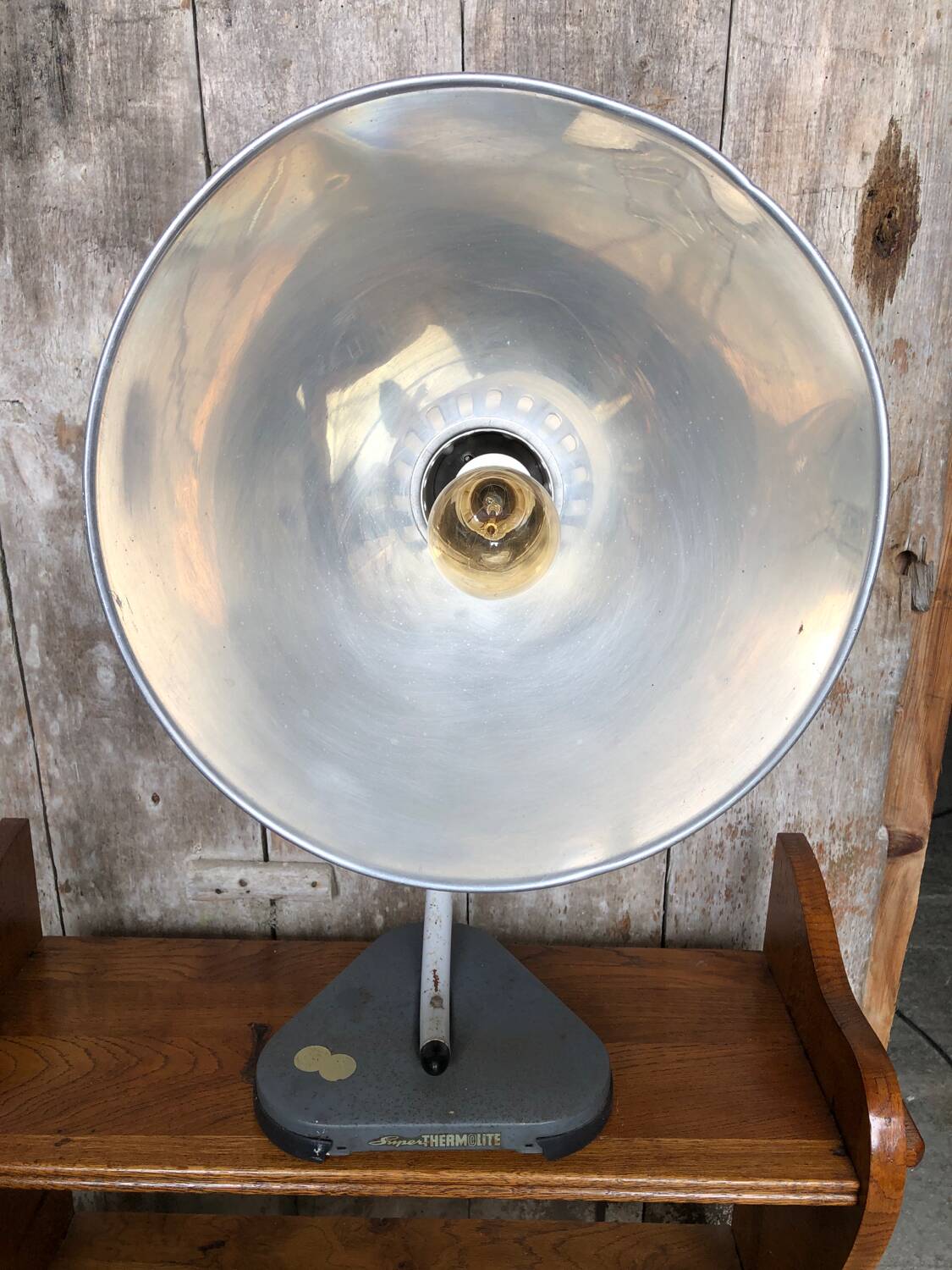 Old Super Thermolite Heating Lamp Metal & Aluminum