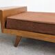 Daybed,  banquette ou lit de repos de style scandinave, France vers 1960