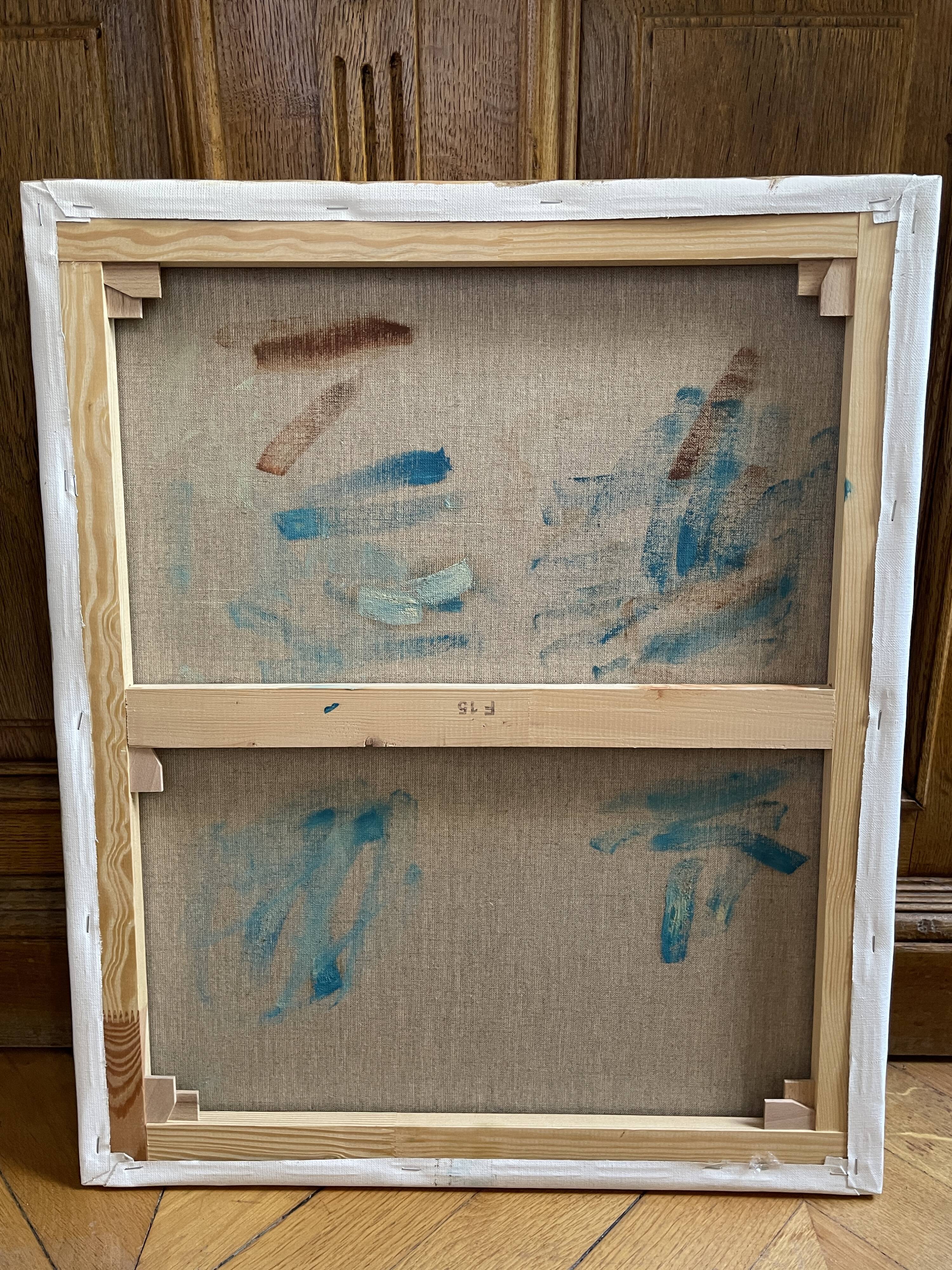 Oil on canvas portrait of a woman