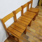 Série de chaises les arcs vintage
