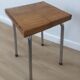 Vintage stool wood metal