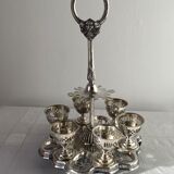 Old egg tree silver metal