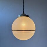 Paire d’anciennes suspensions verre granite vintage