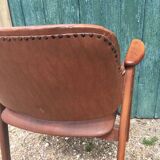 Vintage style brown armchair