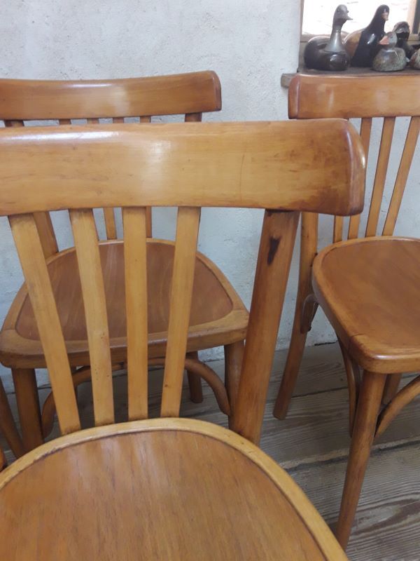 Series of 4 Luterma bistro chairs