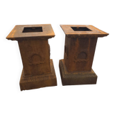 Socles en fonte pour vases médicis ou statues