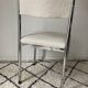Vintage chairs from the 70s restored with a French terry fabric