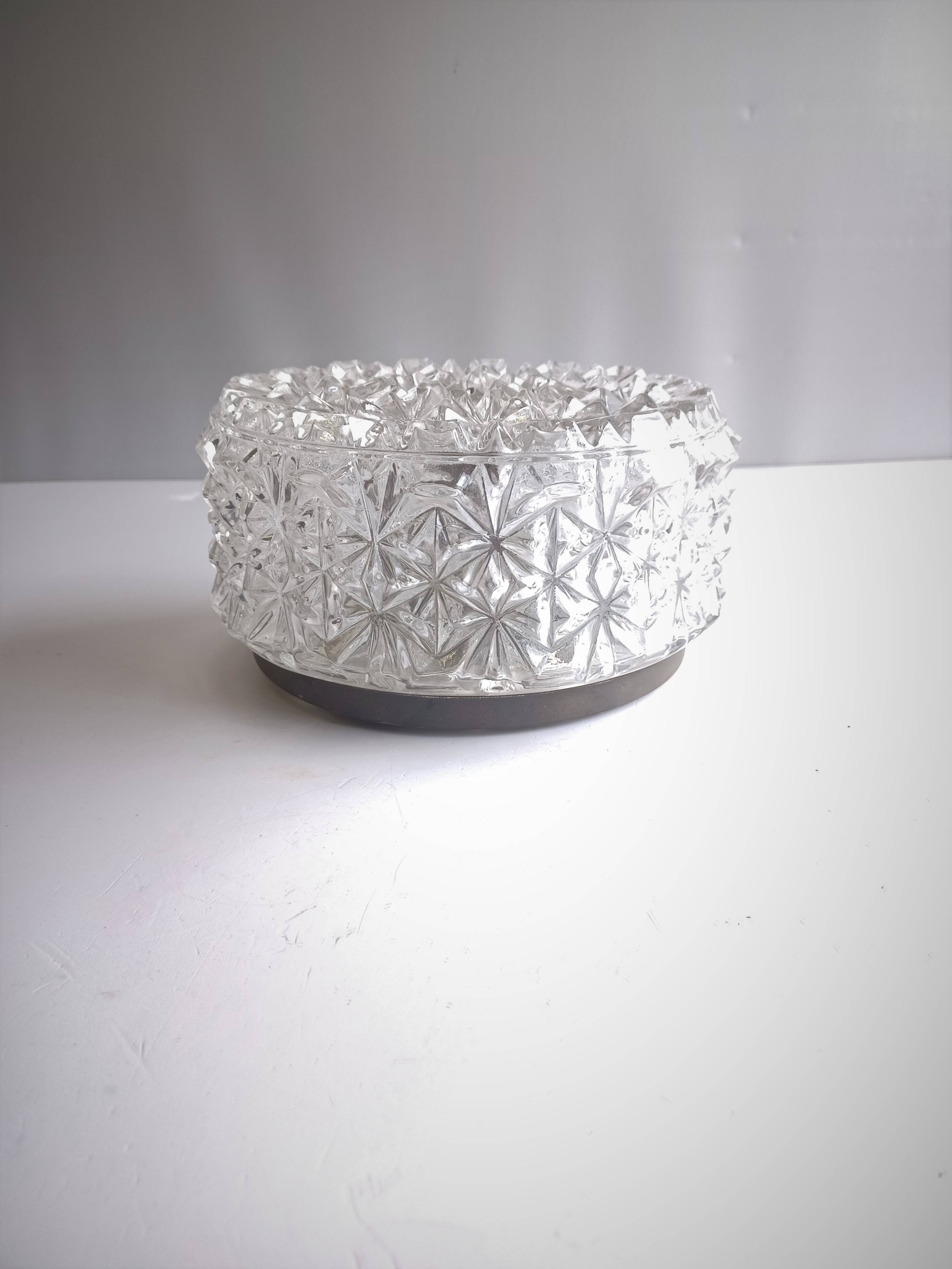 Vintage Erco ceiling light - Moulded glass - 196