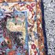Tapis d'orient persan iran ispahan laine et soie 150x225cm