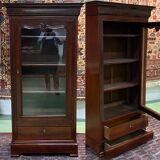 Louis Philippe Library late 19th in mahogany