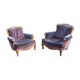 Two voltaire armchairs