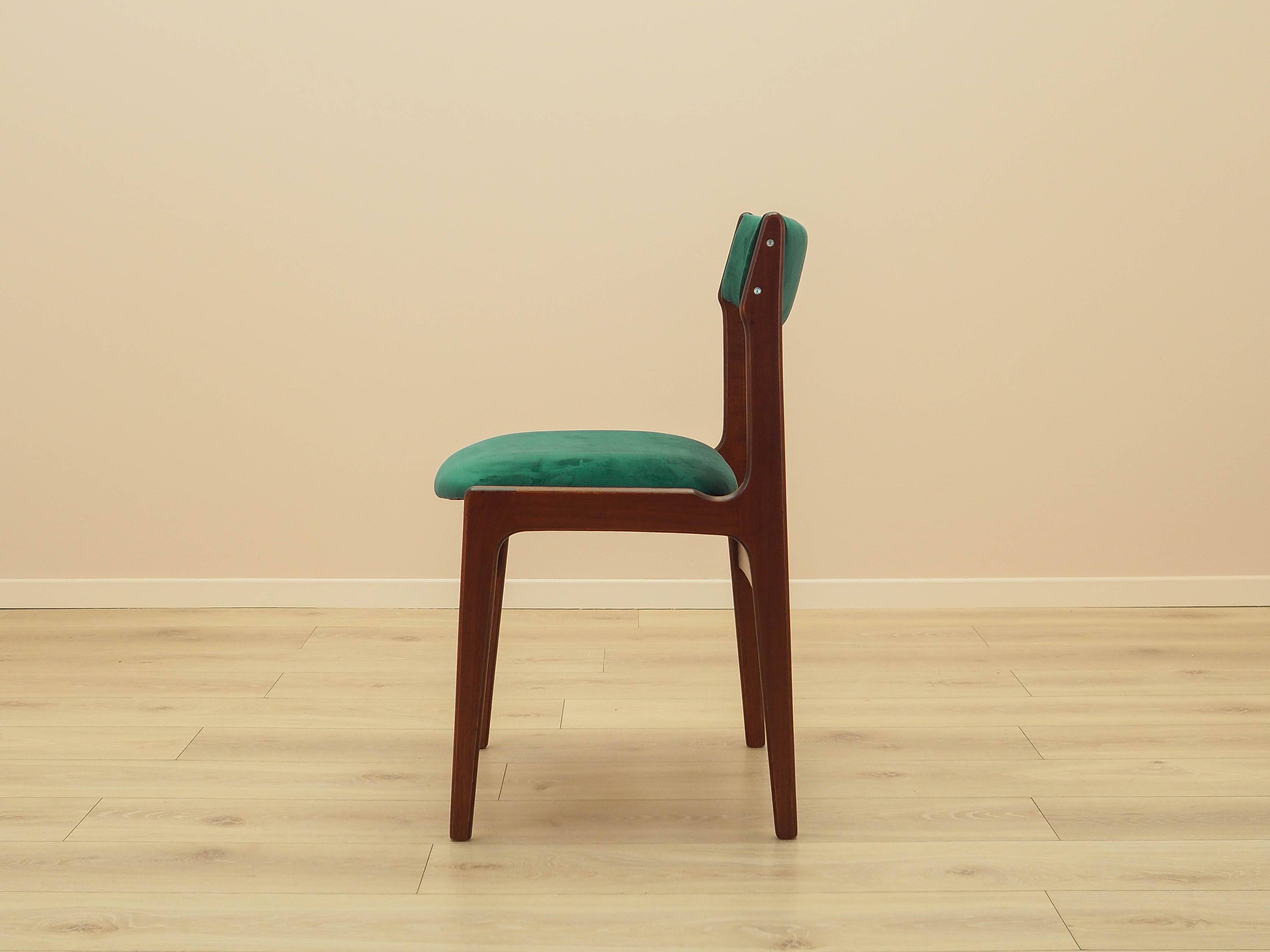 Set of six teak chairs, Danish design, 1970s, production: Denmark