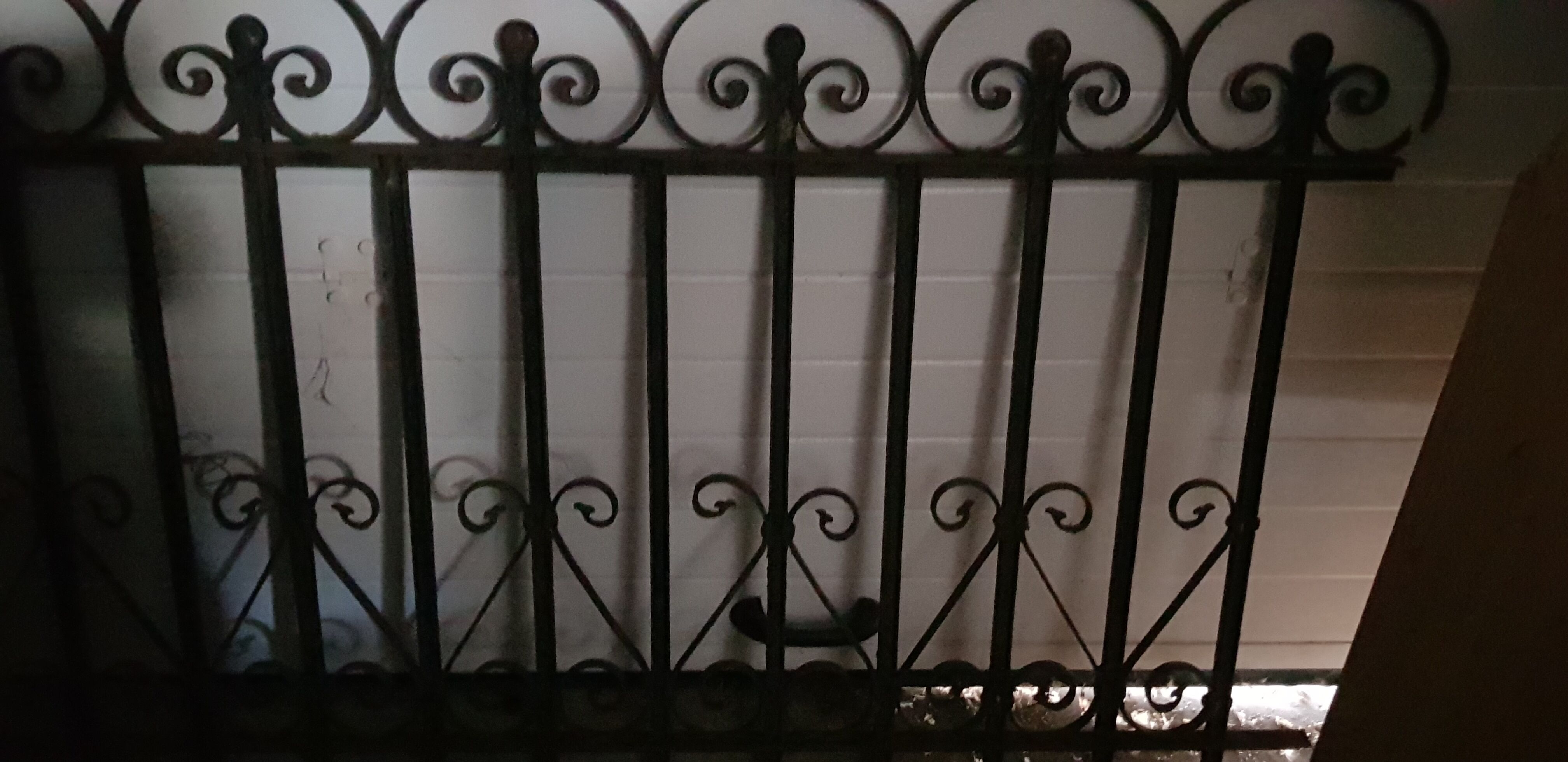 Wrought iron grid