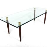 Table basse scandinave en verre, Suède, 1970