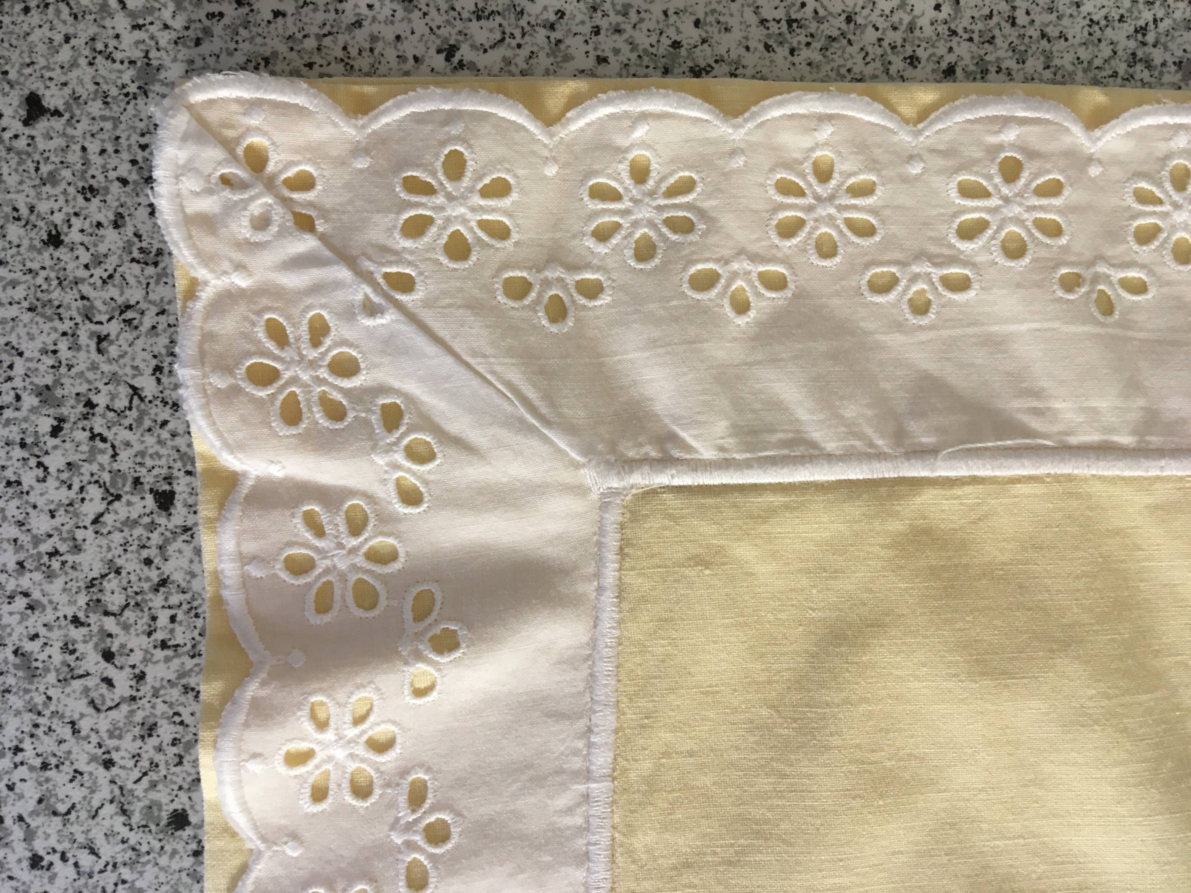 Pair of English style pillowcases