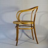 Le Corbusier b9 blond armchair, by Kohn, wooden seat 1915
