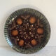 Vintage ceramic bowl for placing or hanging.