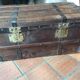 Travel trunk end 19 th century entirely renovated