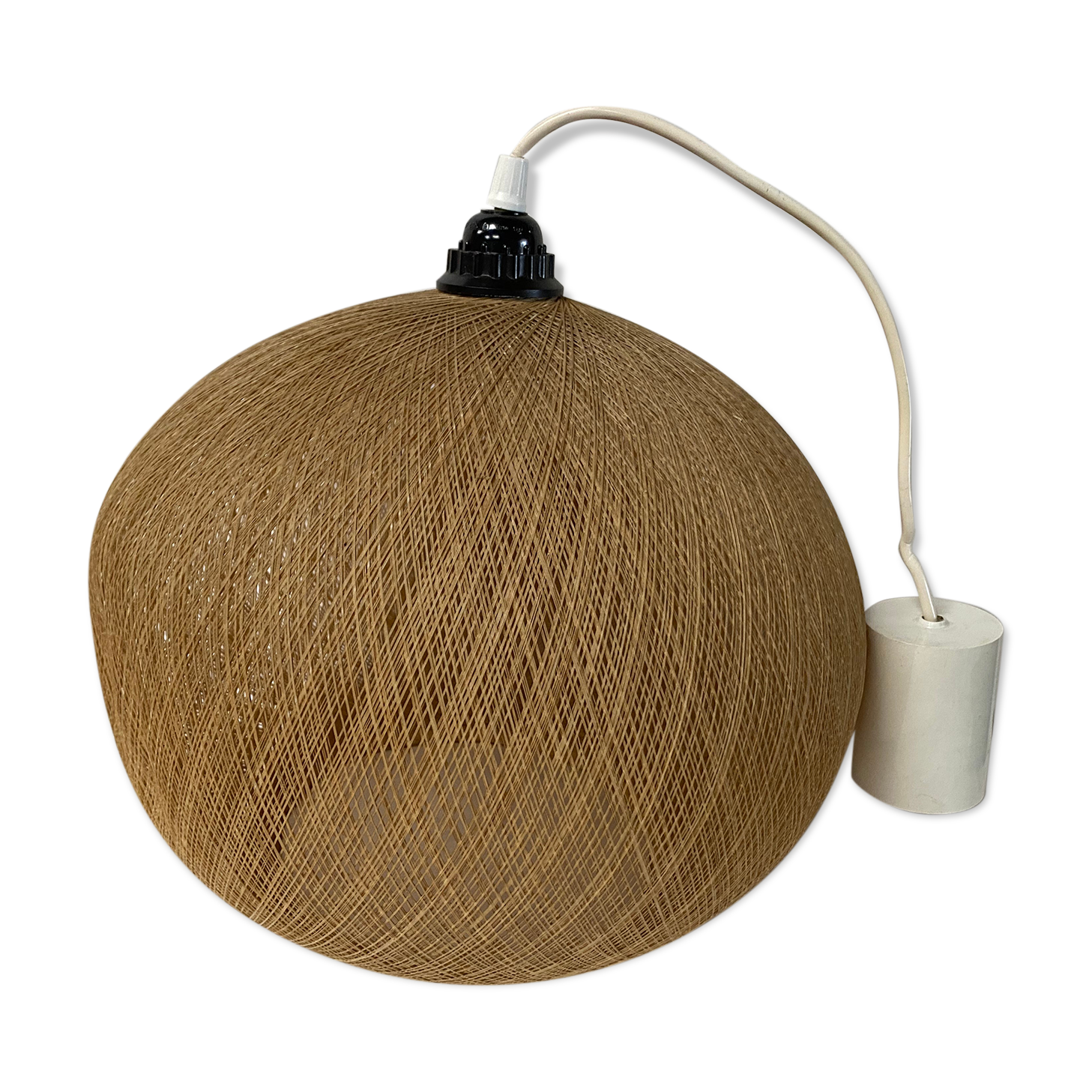 Suspension vintage en fil de nylon