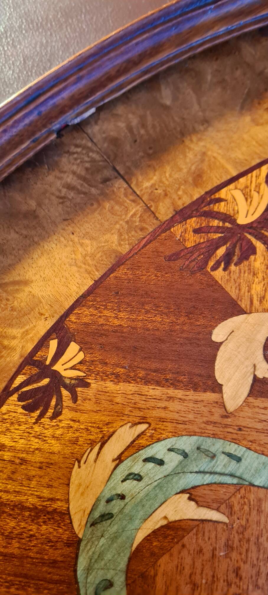 Marquetry tray