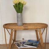 Rattan coffee table