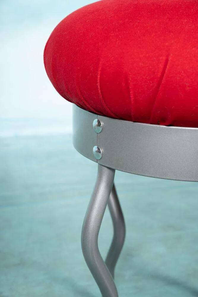 Vintage 90s Ikea zigzag space age stool