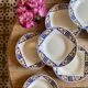 Lot of 10 old soup plates - Badonvillier Bornéo model