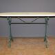 Bistro table in marble and cast iron around 1900