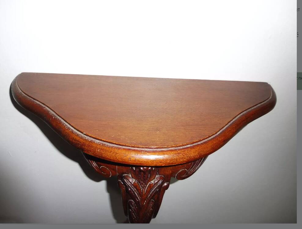 Petite console d'entrée en chêne massif.