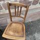 lot 6 Mismatched bistro chairs curved wood Brasserie