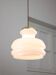 Mid-century italian brass and opaline pendant lamp, 1950s